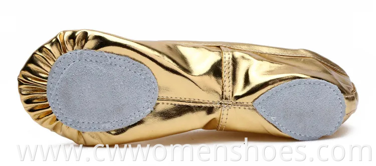 Ballet Dance Shoes Split-Sole Slipper Flats Ballet Dance PU Leather Shoes